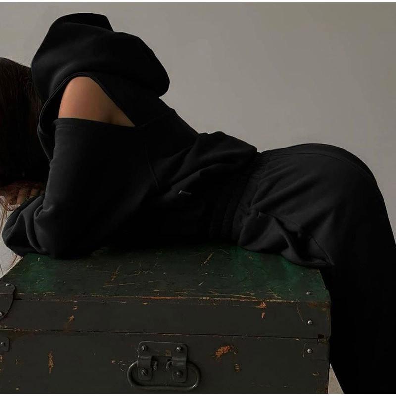 Ropa Moda Femenina Traje Versátil Suéter de Terciopelo de Manga Larga Deportes Mujer