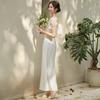 Rochie de mireasă ușoară din dantelă 1011 nouă albă simplă temperament fustă cu bretele mireasă nuntă logodnă fotografie de nuntă rochie de seară