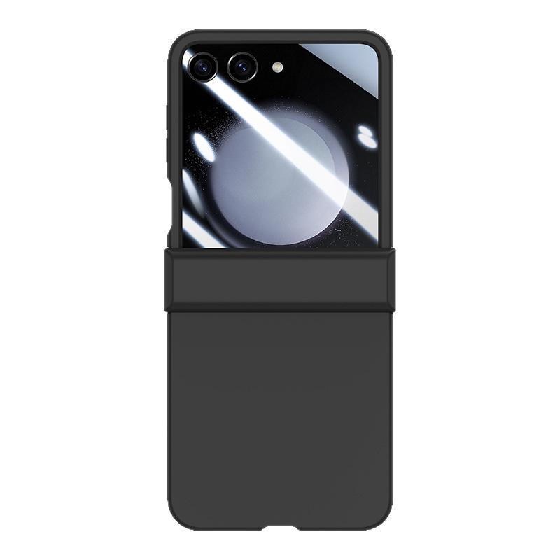 Samsung Z Flip7 Skin-Feel PC Protective Case: Full Coverage, Three-Piece Set for Flip4/5