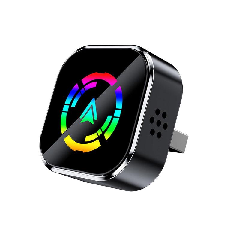 2025 New 2in1 Wired to Wireless CarPlay Adapter Plug & Play WiFi Bluetooth Connect Voice Control For Wired Carplay Cars