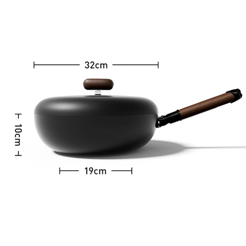 VELOSAN Antihaft-Wok aus vulkanischem Gestein