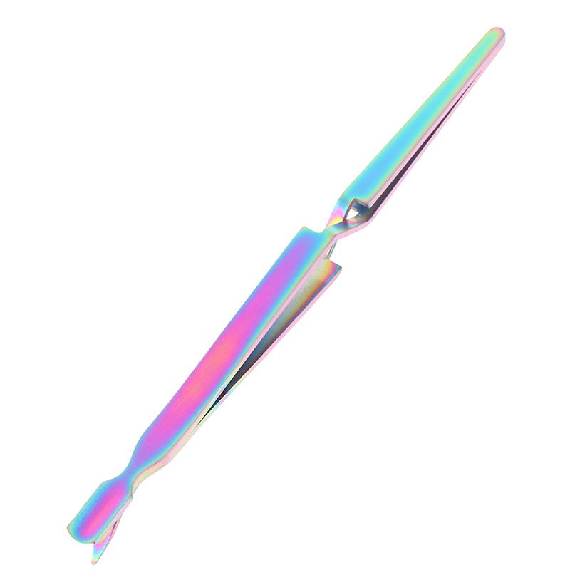 Stainless Steel Nail Shaping Tweezers For Uv Gel Tips C Curve Pinchers Sculpture Clip Nail Art Tools