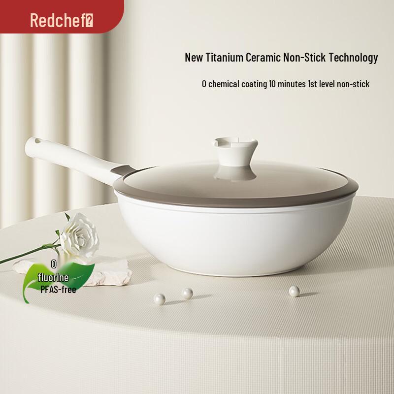 Red Chef Titanium Ceramic Non-stick Wok