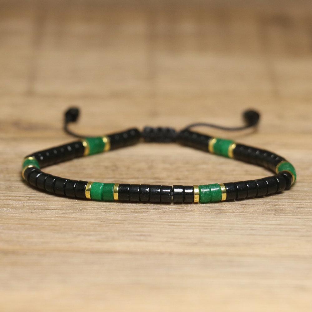 2x4mm Dainty Imperial Jasper Bracelet for Women Handwoven Adjustable Healing Stone Jewelry Alloy Main Material for Anniversary
