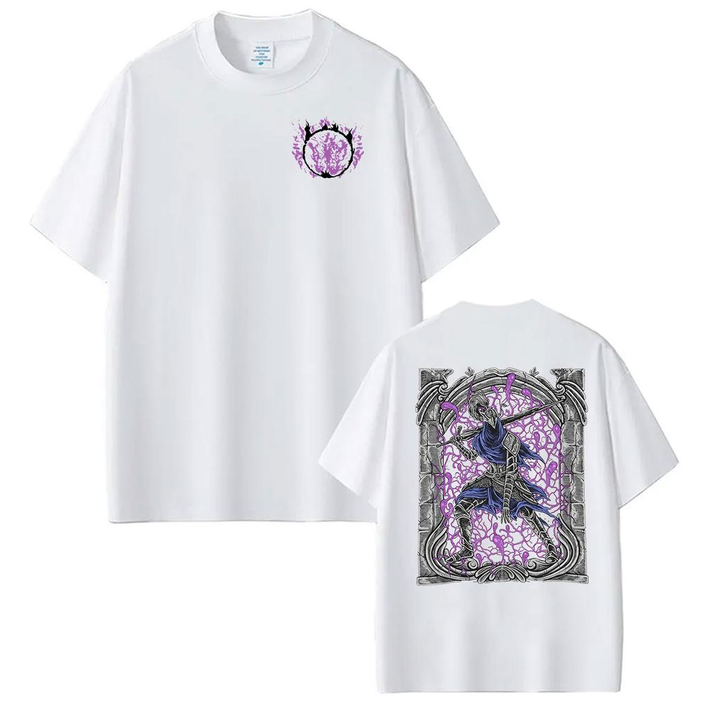 Hot Game Dark Souls Artorias of The Abyss Graphic T Shirts Mens Vintage Fashion Oversized Tshirt 100 Cotton Tshirt Streetwear