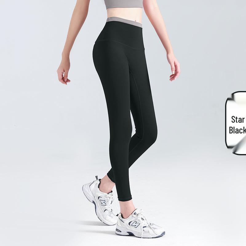 Бесшовные укороченные леггинсы для йоги Juyitang с высокой талией - Дышащие, без линий, идеально подходят для бега, спорта, фитнеса M