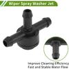 No.31391513/9178897 Windshield Washer Nozzle for Volvo Black Front Windshield Spray Nozzles Wiper Spray Washer Jet Plastic 1Set