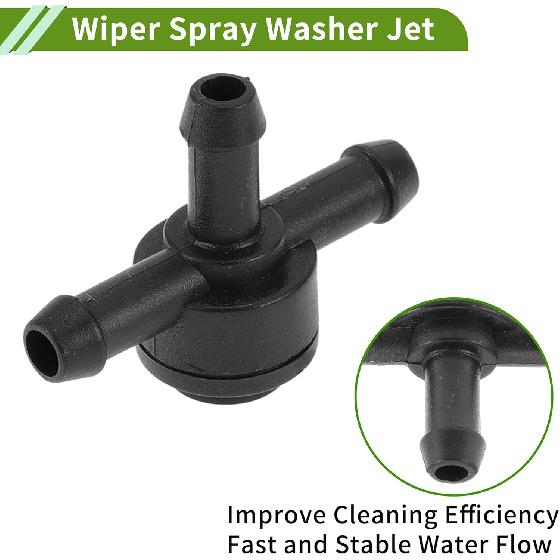 No.31391513/9178897 Windshield Washer Nozzle for Volvo Black Front Windshield Spray Nozzles Wiper Spray Washer Jet Plastic 1Set