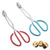 Steel Handles Baking Pastry Cooking Kitchen Supplies BBQ Tools Barbecue Clamp Food Scissor Tongs