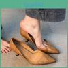 Scarpe Décolleté Francesi Donna Estate Tacco Alto a Punta per Ufficio