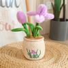 30cm Iris Potted Plant Simulated Plant Stuffed Plush Toys Flowerpot Desktop Ornaments Mother’s Day Gifts For Spring Home Decor
