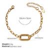 Personalized Natural Stone Pearl Love Hollow Bracelet Versatile Oil Drop Red Pepper Stainless Steel Croissant Bracelet