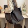 Retro Handmade Big Beach Tote Bag High Capacity Shoulder Solid Color Multifunction Handbags for Ladies