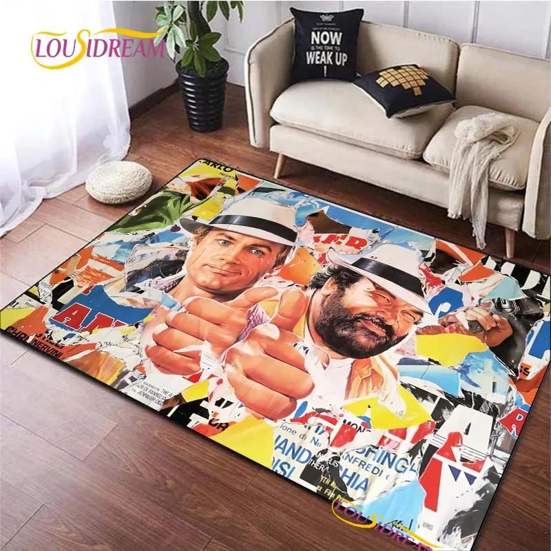 

Bud Spencer & Terence Hill Area Rug Living Room Bedroom Decorat Yoga Carpet Kitchen Un-slip Floor Mat photography props Alfombra 40x60cm
