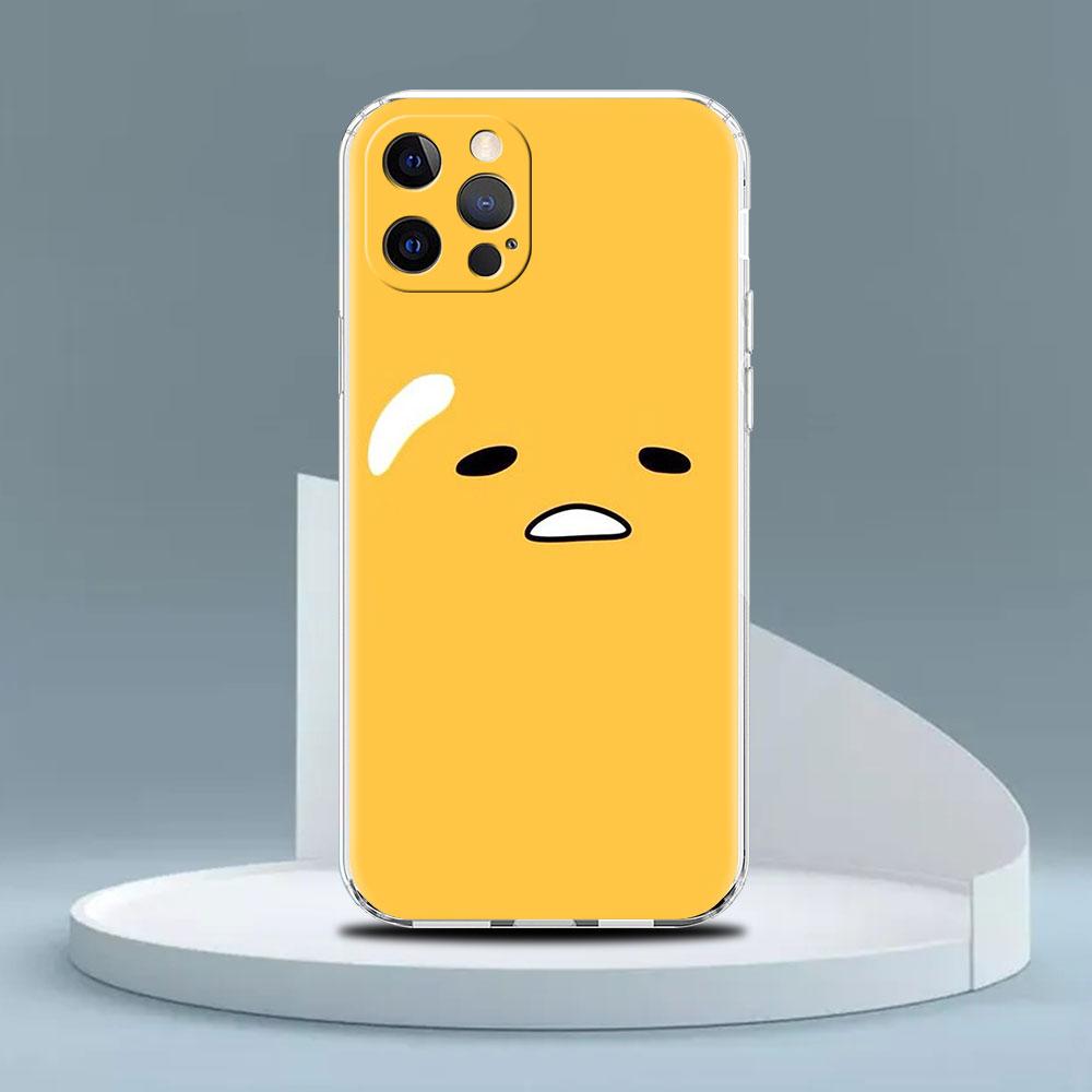 Gudetama Clear Case For Apple iPhone 14 11 13 12 Pro 7 8 Plus XR X XS Max 6 6S 14Pro Silicone Phone Cover
