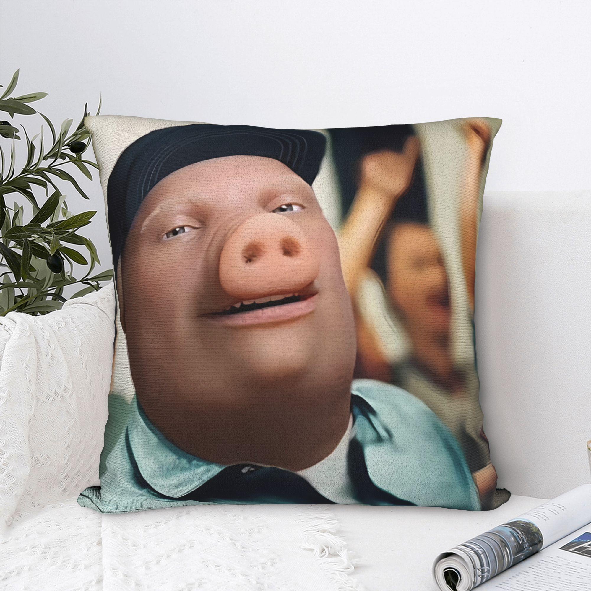 Fine Glasses Unisex John Pork Calling Art Pillowcases Novelty Pillow Case For Living Room Sofa Custom Pillow Cover