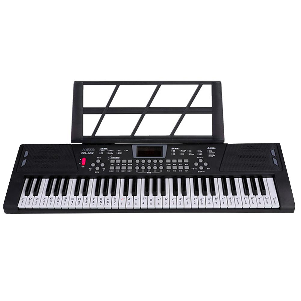 61-Key Piano Digital Music Electronic Keyboard Portable Professional Big Musical Keyboard Synthesizer Instrument Educational
