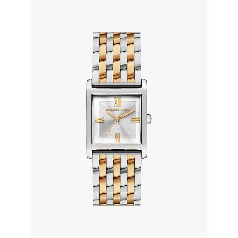 Женские часы Michael Kors Petite Georgie двухцветные MK4935 серебряный/золотой