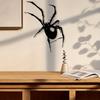 1pc Vintage Powder Coated Iron Spider Wall Art Spooky Wildlife Mural Holiday Decor
