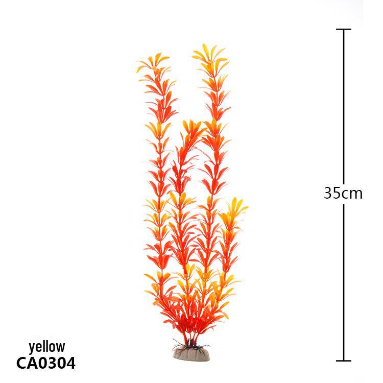 Fish Tank Decoration: Simulated Plant and Water Grass Silk Flower (CA)