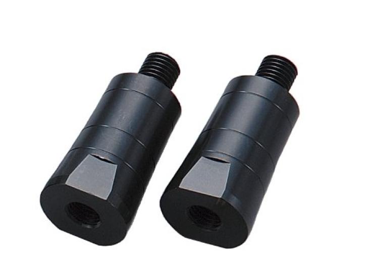 POSH FAITH Motorcycle Extension Bracket for HG Turn Pack of 2 Signals, 40mm, Black, (Product Code 093040-06)