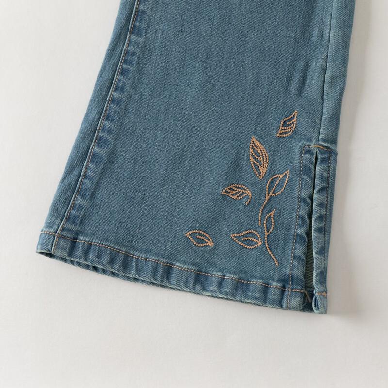 Dave & Bella Girls' Split Flare Denim Jeans