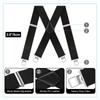 Solid Color X-Type Suspenders Heavy Duty Adjustable Suspenders Work Suspenders  Suit Accessories