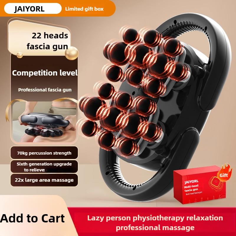 JAIYORL High Quality 22 Massage Heads Massage Gun Deep Tissue Muscle Professional Grade Wireless Frequency Vibration Masajeador