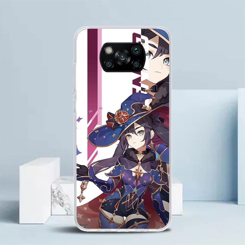 Coque de téléphone Anime Genshin Impact Pour Xiaomi Poco F7 Ultra X5 X6 X7 Pro M7 Redmi 15C 15 13C 13 12C 12 10C 10 10A 9 9C 9A 9T Housse