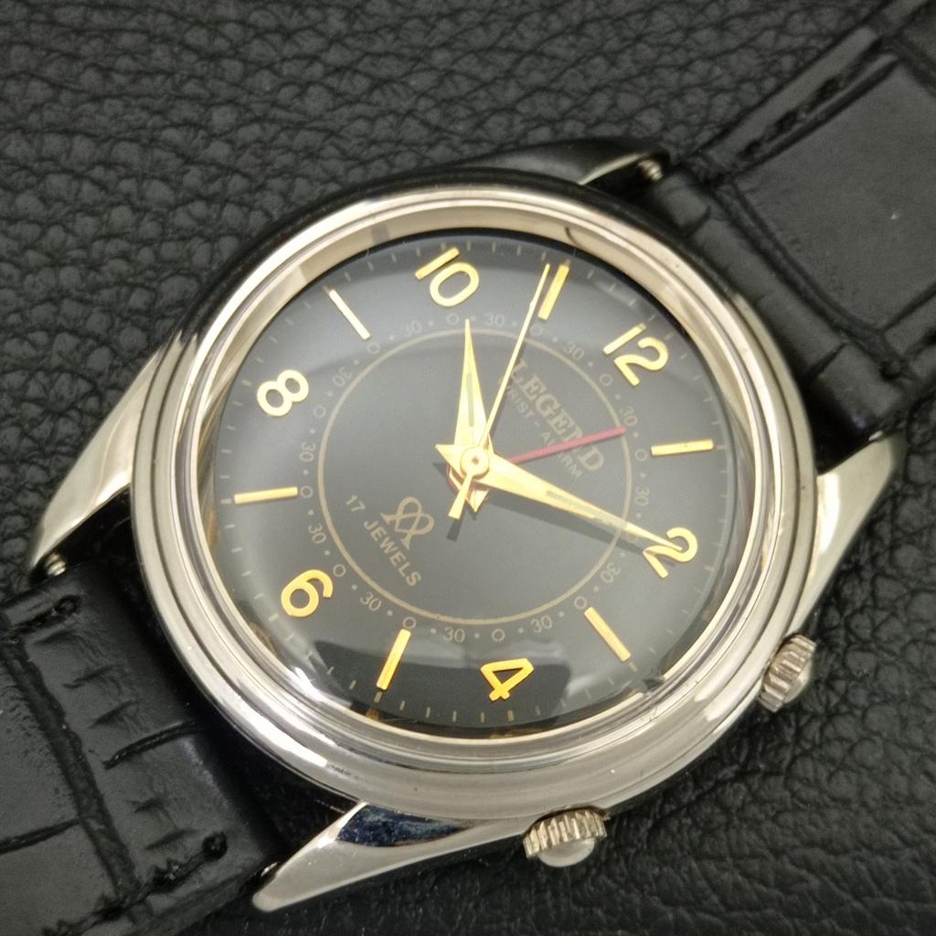VINTAGE LEGEND HAND-WINDING SWISS MENS REFURBISHED ALARM WATCH A707509-1