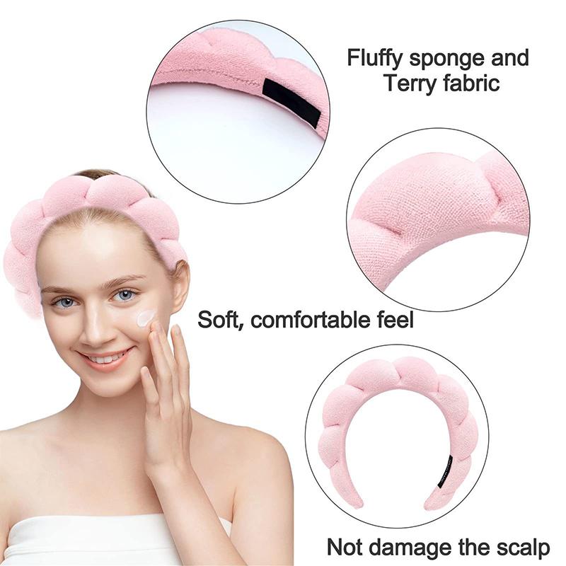 Nouveau Bandeau Éponge Tendance Pour Femmes Accessoires Cheveux Bandeau Multifonction Pour Lavage du Visage Démaquillage Douche Bande Cheveux