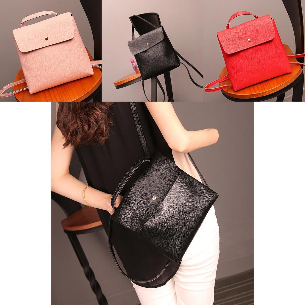 Elegant Fashion Women Backpack With Hasp Closure And Shoulder Straps For Casual Style