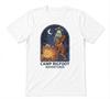 Bigfoot Campfire Camping UFO Sasquatch Unisex Gift White T-shirt