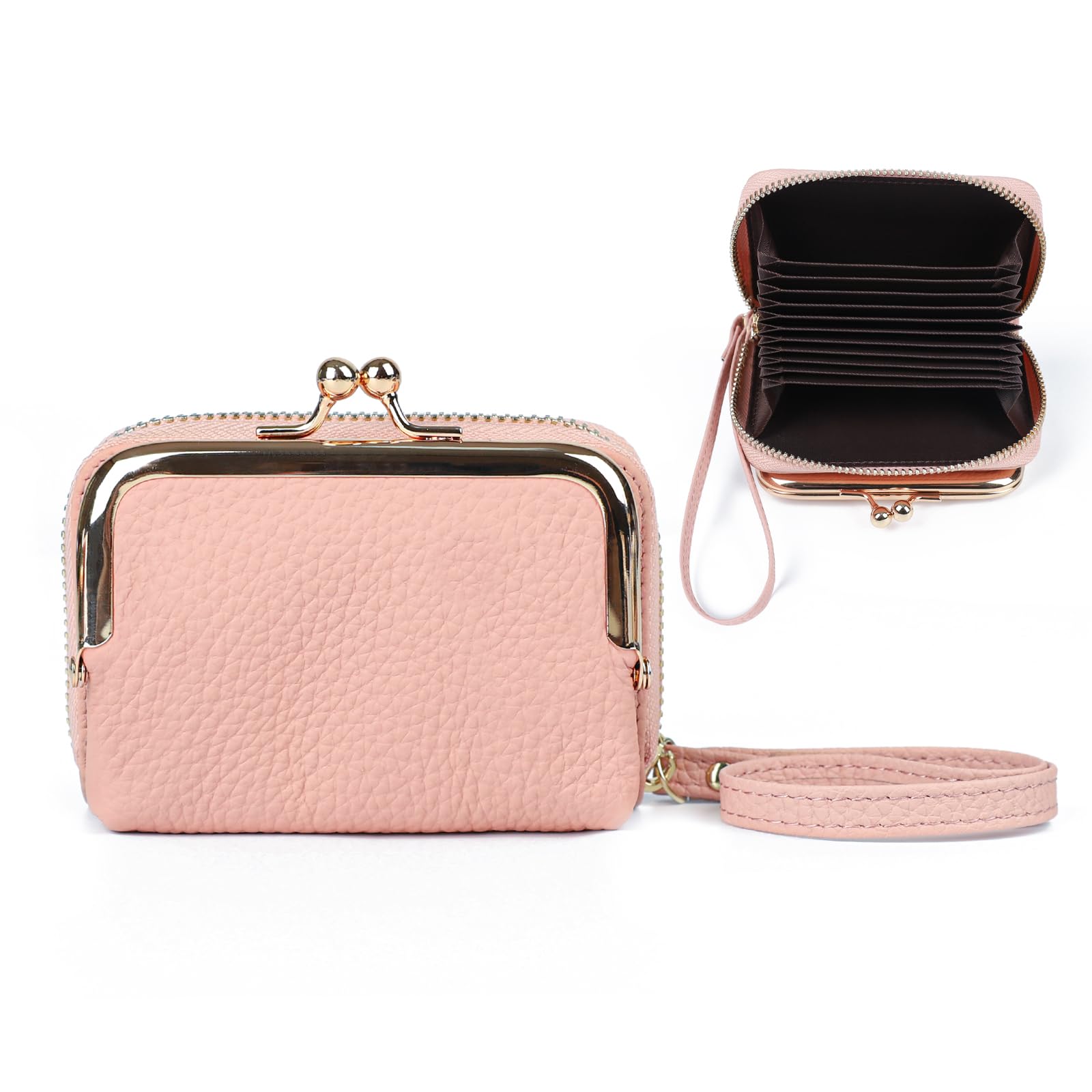 

Genuine Leather Clasp Wallet with Detachable Coin Travel Casual [imeetu] Women s Accordion-Style Purse, Anti-Skimming, Wallet, Lightweight, Compact,