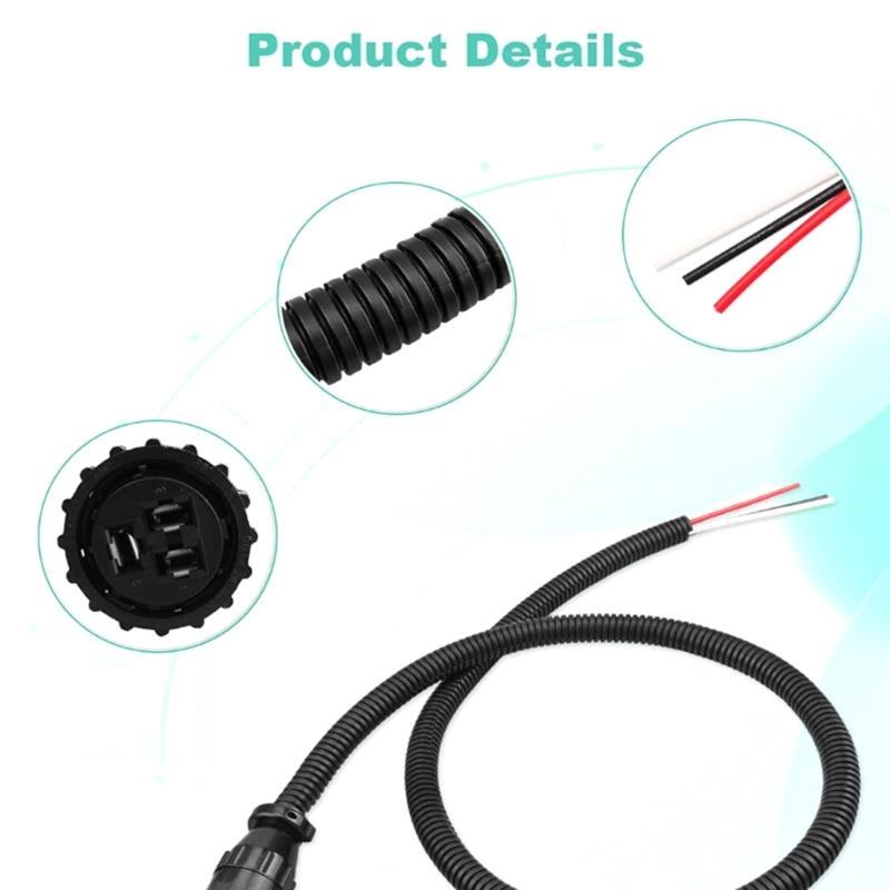 3 Pin Auxiliary Power Cord for Cotton Pickers/Tractor 2155/620/7230/8950 187103A1 86511459 RE37651 AP459