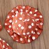 Summer Baby Newborn Toddler Infant Baby Girl Hat Jumpsuit Bodysuit Dots Print Clothes Sunsuit Clothing