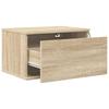 Vidaxl Hanging Nightstands With LED, 2 Pcs, Sonoma Oak