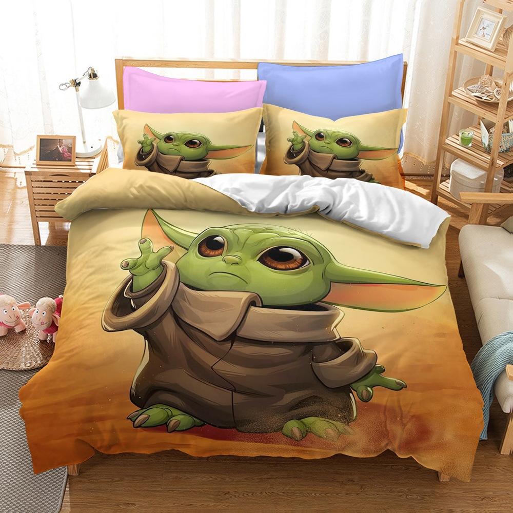 

Bedding Kit Yoda Master Series Size Three-Piece Quilt Cover AU Single 140x210cm