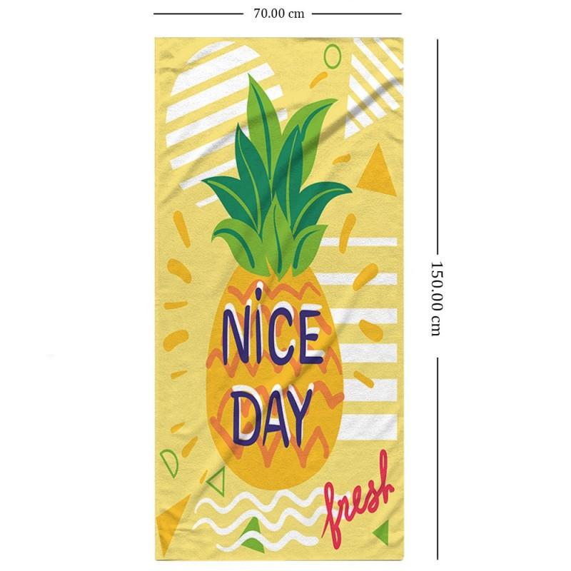 Ręcznik Plażowy Nice Day 150X70 Cm Kąpielowy Dla Dzieci Na Basen