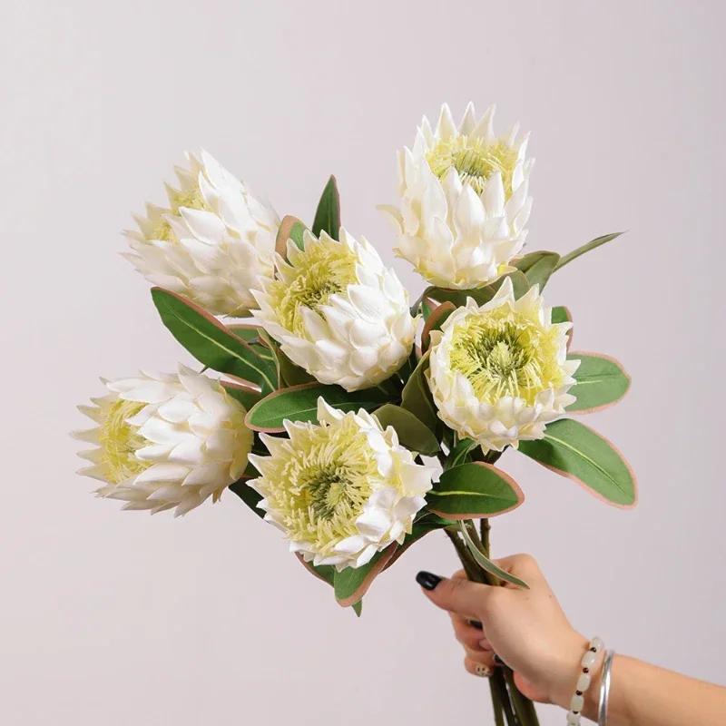 Stile Europeo Simulazione Fiori Imperiali Ramo Festa Decorativa Seta Artificiale Bianco Fiore Reale Decorazione Stanza