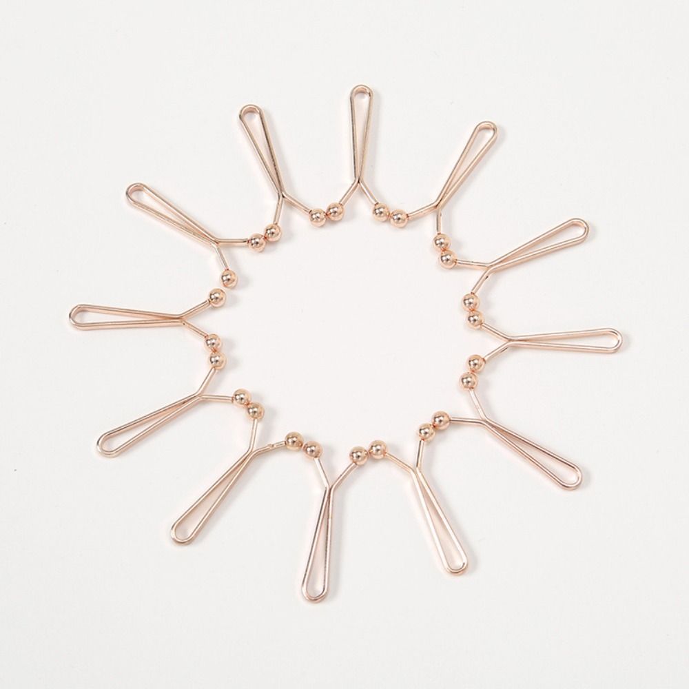 12pcs/lot Zinc Zinc Alloy Multicolor Hijab Clips Round Ball U Scarf Clips Cute Lady