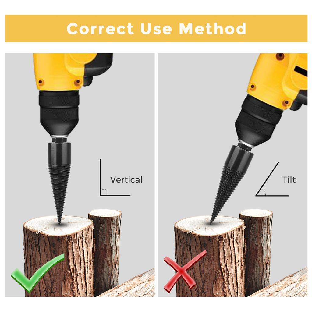 Wood Splitter Drill Bits Carbon Steel Log Splitter Bit