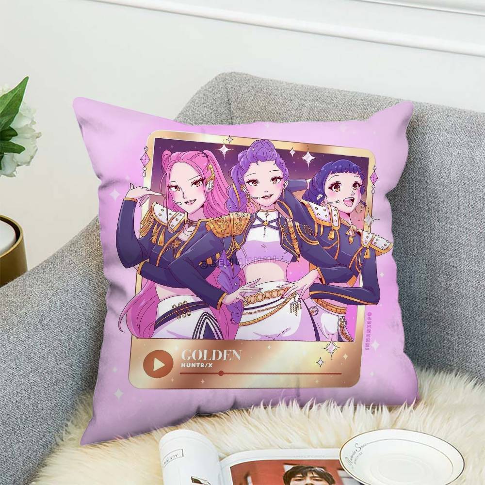 Kpop Demon Hunters Huntrix Pillowcase Things for the Room Body Pillow Cover Decorative Pillowcases Personalized Gifts Anime Home