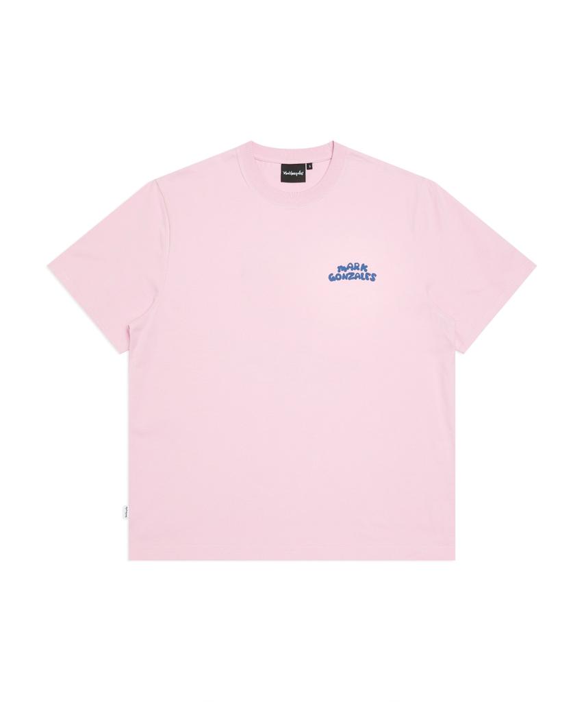 Mark Gonzales Angel Characters Short Sleeve T-Shirt - Pink