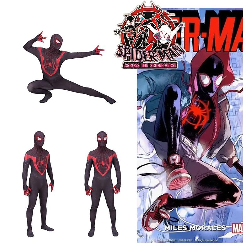 Spider-man Across The Spider-verse Kostüm Für Ps5 Miles Morales Schwarzer Body