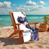 Personalized customized proof beach towel with Solo Leveling pattern - soft, absorbent,quick-drying,perfect swimming,camping&bathing