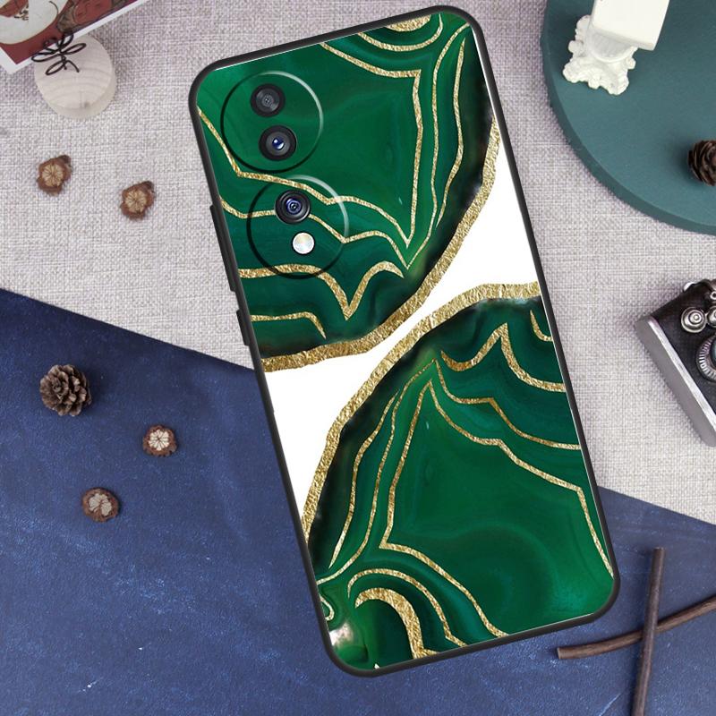 Luxury Gold Foil Art For Honor Magic 8 5 6 7 Lite Case For Honor 200 400 Pro X9c X9b X9d X8c X8b 9 50 70 90 Win RT