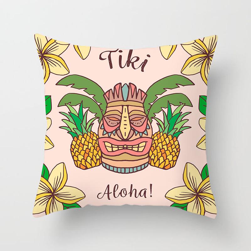 Ins Home Cartoon Plant Digital Printing Car Pillow Cushion