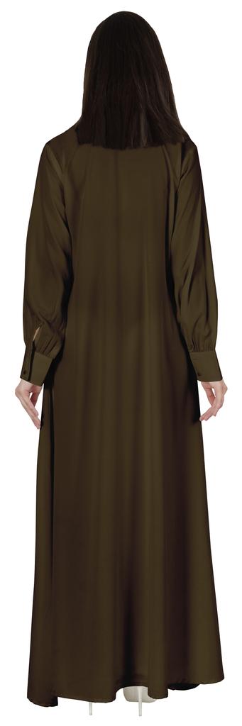 Bimba Women Islamic Prayer Dress With Hijab Cuff Sleeves Traditional Muslim Abaya