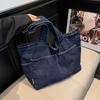 New Denim Shoulder Bag Large Capacity Shopping Bag Mother Bag Tote Bag Student Schoolbag Make-up Bag Bag